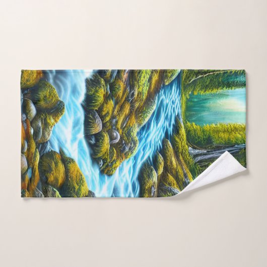 Magische Wilderness Bubbling Brook Bad Handdoek (Handdoek)