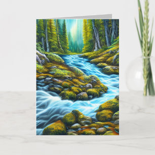 Magische Wilderness Bubbling Brook Bedankkaart