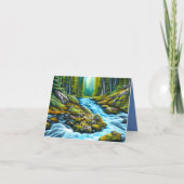 Magische Wilderness Bubbling Brook Bedankkaart (Voorkant)