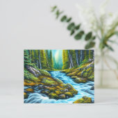 Magische Wilderness Bubbling Brook Briefkaart (Staand voorkant)