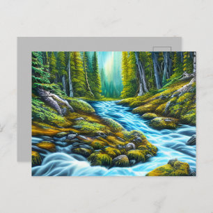 Magische Wilderness Bubbling Brook Briefkaart