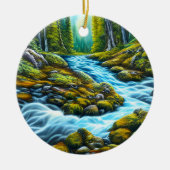Magische Wilderness Bubbling Brook Keramisch Ornament (Voorkant)