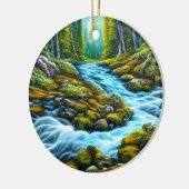 Magische Wilderness Bubbling Brook Keramisch Ornament (Links)