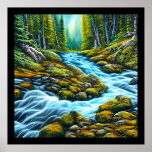 Magische Wilderness Bubbling Brook Poster