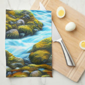 Magische Wilderness Bubbling Brook Theedoek (Quarter Fold)