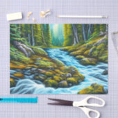 Magische Wilderness Bubbling Brook Tissuepapier (Craft)