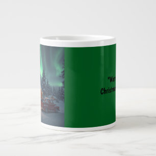 Magische Winter Blokhut Kerst Grote Koffiekop