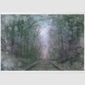 Magische Winter Boslandschap Decoupage Tissuepapier (Voorkant)