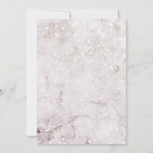 Magische Winter Bruiloft Kerstmis Kaart (Achterkant)