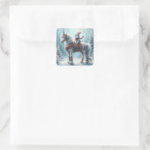 Magische Winter Eenhoorn & Kat Sticker – Festieve  (Tas)