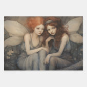 Magische Winter Feeën Kerstmis Elegantie Inpakpapier Vel (Voorkant 3)