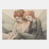 Magische Winter Feeën Kerstmis Elegantie Inpakpapier Vel (Voorkant 2)