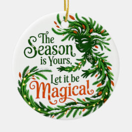 Magische Winter Geest Bos Koningin Kerst Ornament