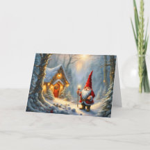 Magische Winter Gnome Huis Kerstmis