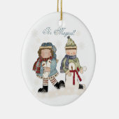 Magische Winter Vakantie Keepsake Ornament (Rechts)