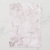 Magische Winter Wonderland Bruiloft Programmakaart (Achterkant)