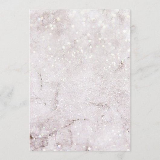 Magische Winter Wonderland Bruiloft Programmakaart (Achterkant)