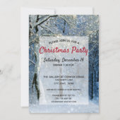 Magische Winter Wonderland Kerstfeest Kaart (Voorkant)