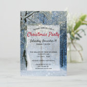 Magische Winter Wonderland Kerstfeest Kaart (Staand voorkant)