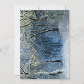 Magische Winter Wonderland Kerstfeest Kaart (Achterkant)