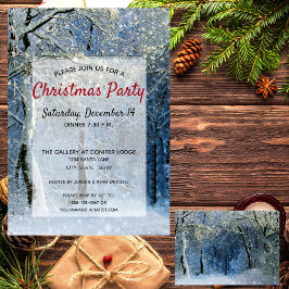 Magische Winter Wonderland Kerstfeest Kaart