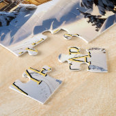 Magische Winter Wonderland Kerstpuzzel Legpuzzel (Zijkant)