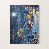 Magische Winter Wonderland Kerstpuzzel Legpuzzel (Verticaal)