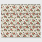 Magische Winter Wonderland Sneeuwman Kerstmis Cadeaupapier (Vlak)