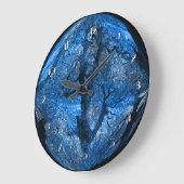 Magische winterblauw Kogelwandklok Grote Klok