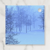 Magische winterBossen op een Bedankjes Labels (Achterkant)