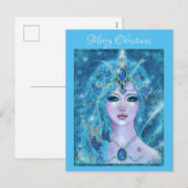 Magische winterfee van Renee Lavoie Feestdagenkaart (Voorkant / Achterkant)