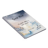 Magische winterlandschapsarchitectuur Baby shower  Notitieboek (Rechterzijde)