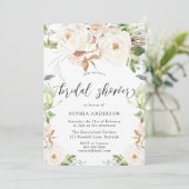 Magische winterlente Floral Elegant Vrijgezellenfe Kaart (Staand voorkant)