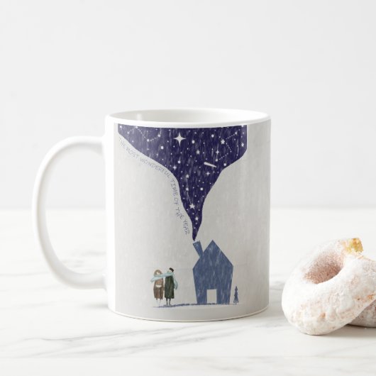 Magische Winterliefde Koffiemok (Met donut)