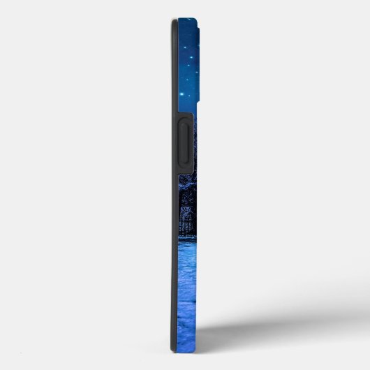 Magische winternacht met sterrenhemel en volle maa Case-Mate iPhone case (Achterkant / Rechts)