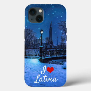 Magische winternacht met sterrenhemel en volle maa Case-Mate iPhone case