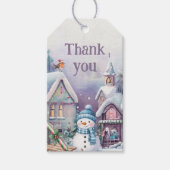 Magische Winterwereld  Cadeaulabel (Voorkant)