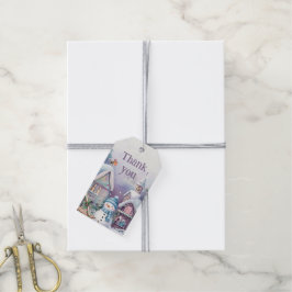 Magische Winterwereld Cadeaulabel