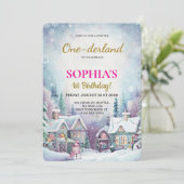 Magische Winterwereld Kaart (Staand voorkant)