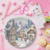 Magische Winterwereld Papieren Bord (Feest)