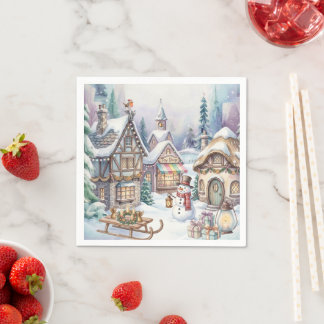 Magische Winterwereld Papieren Bord Servet