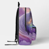 Magische witte eenhoorn schittert regenboogglitter bedrukte rugzak (Links)