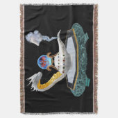 Magische Witte Keramische Drakenlamp Deken (Voorkant Verticaal)