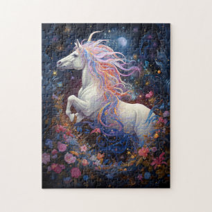 Magische Witte Paard Fantasie Kunst Legpuzzel