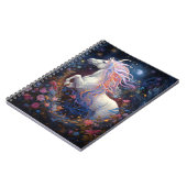 Magische Witte Paard Fantasie Kunst Notitieboek (Linkerzijde)