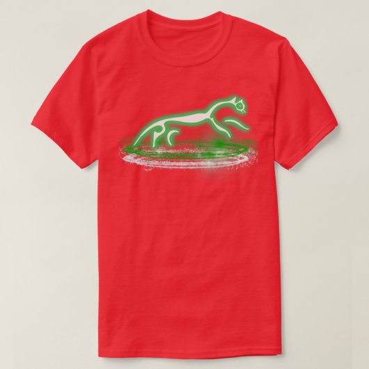 Magische witte paardenring t-shirt (Design voorkant)