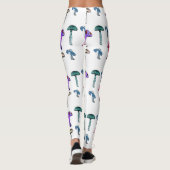 Magische Witte Paddenstoel Broek Leggings (Achterkant)