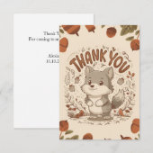 magische wolf bedankkaart (Voorkant / Achterkant)