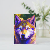 Magische Wolf, Postkruising Briefkaart (Staand voorkant)