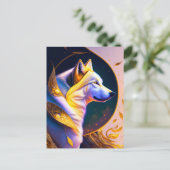 Magische Wolf, Postkruising Briefkaart (Staand voorkant)